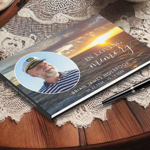 Funeral Ocean Sunset Photo In Memory Guestbook