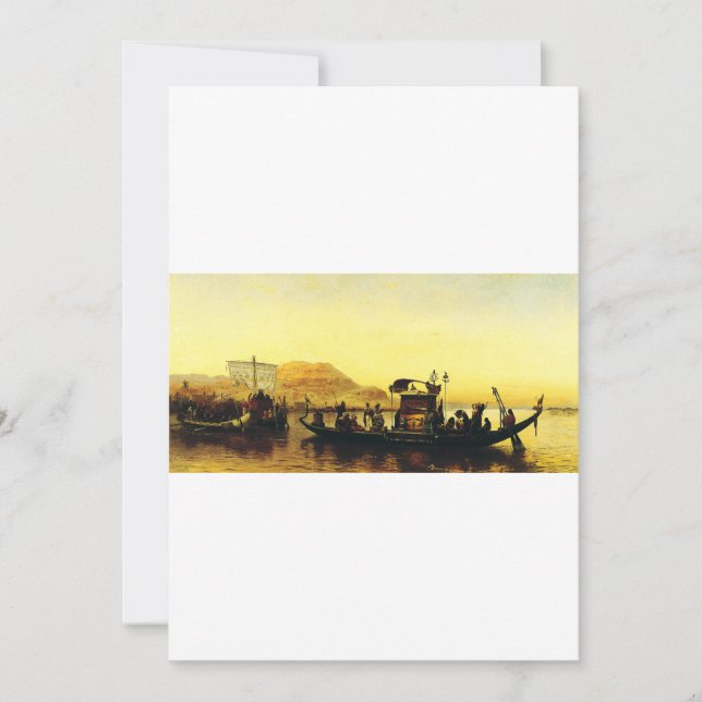 Funeral of a Mommy on the Nile by Frederick Arthur Invitation (Front)