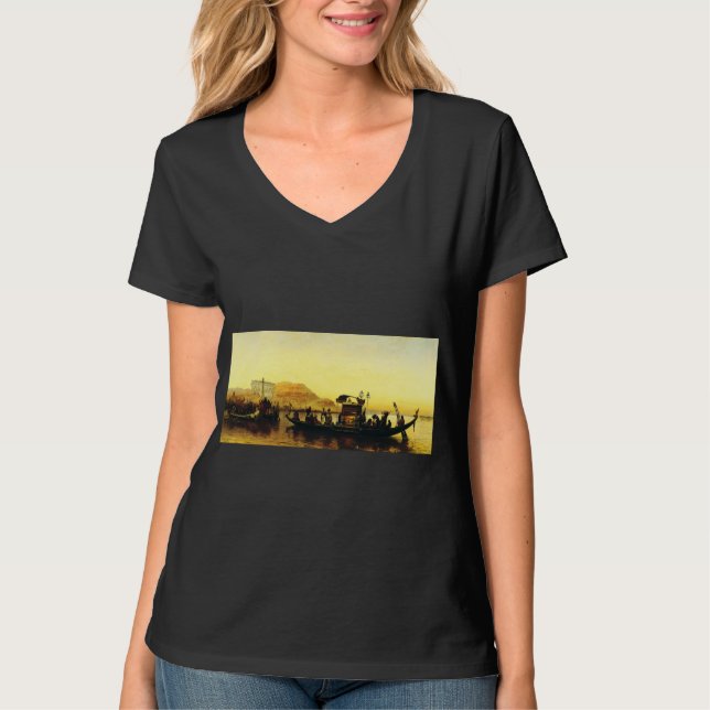 Funeral of a Mommy on the Nile by Frederick Arthur T-Shirt (Front)