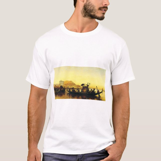 Funeral of a Mommy on the Nile by Frederick Arthur T-Shirt (Front)