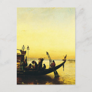 Funeral of a Mummy on the Nile by Bridgman Art Postcard