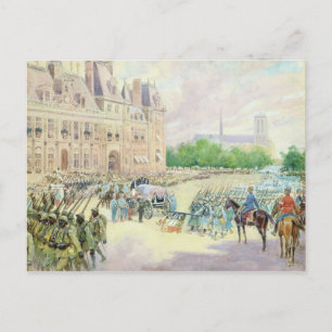 Funeral of General Joseph Gallieni  1916 Postcard