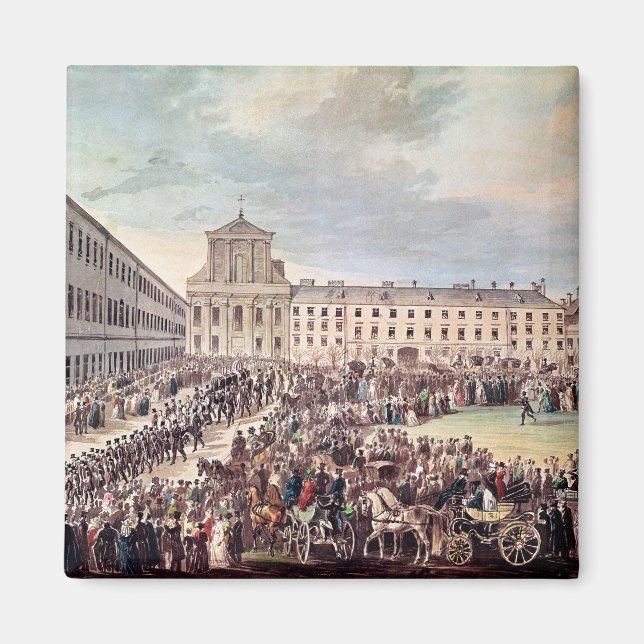 Funeral of Ludwig van Beethoven  in Vienna Magnet (Front)