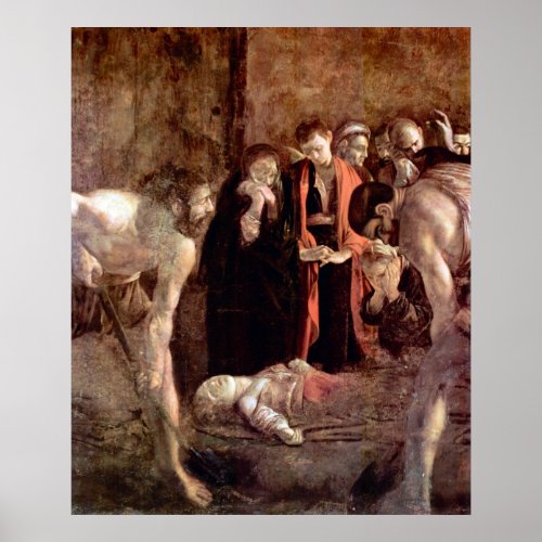 Funeral of St Lucia by Caravaggio Poster