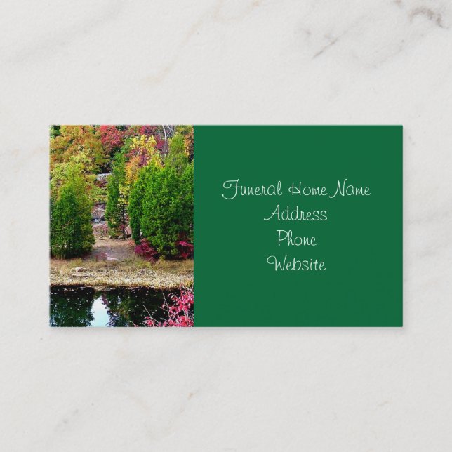 Funeral or Memorial Business Cards (Front)