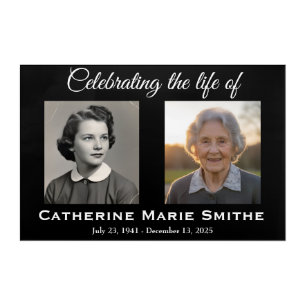 Funeral or Memorial Double Image Acrylic Print