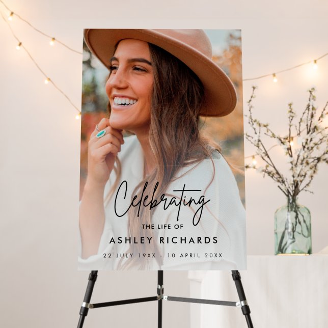 Funeral Order of Service Celebration of Life Foam  Board (In Situ (Stand))