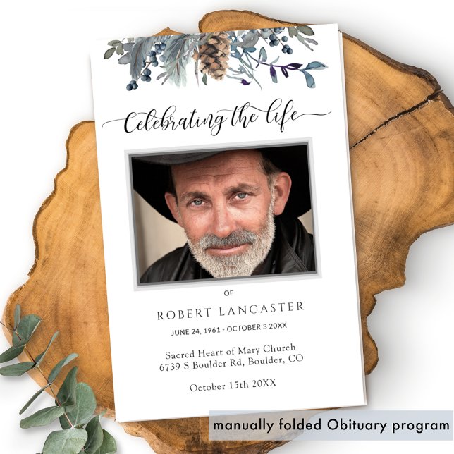 Funeral Order of Service, Elegant Memorial Program (Creator Uploaded)