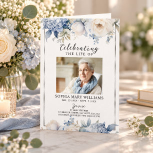 Funeral Order of Service   Floral Memorial Program