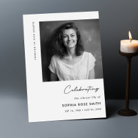 Funeral Order of Service Life Celebration Program