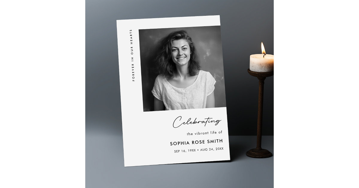 Funeral Order of Service Life Celebration Program | Zazzle