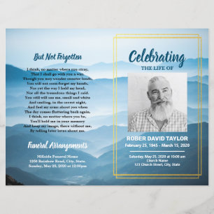 Funeral Order of Service Mountain Memorial Program