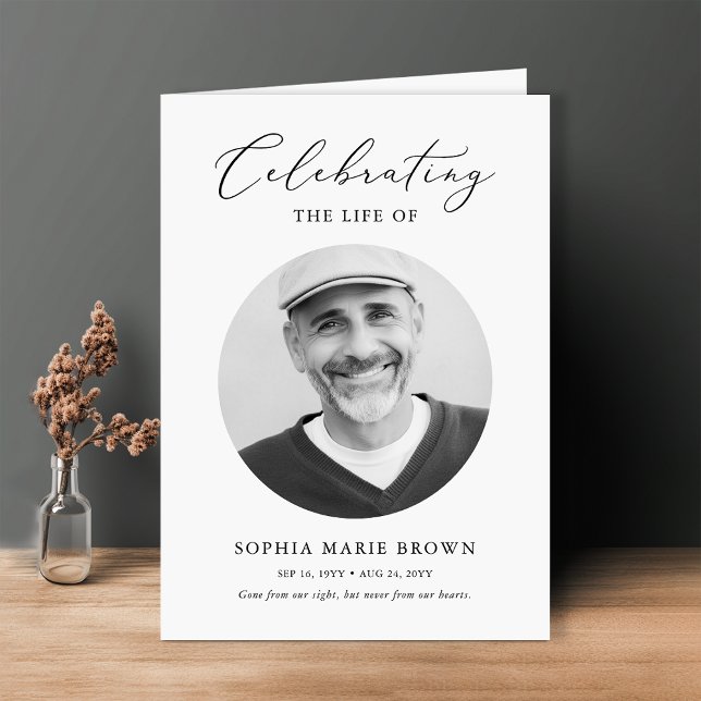 Funeral Order Of Service Photo Memorial Program (Creator Uploaded)
