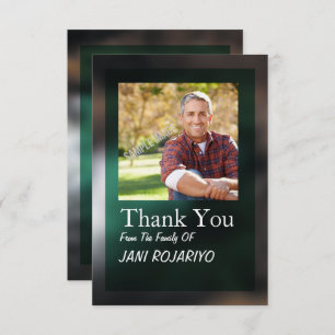 Funeral order of service Program card