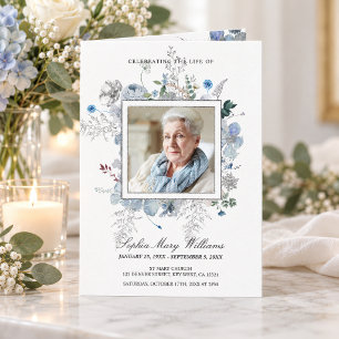 Funeral Order of Service, Wildflowers Program