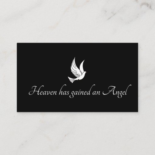Funeral Parlor Funeral Director Business Card Zazzle