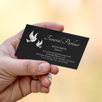 Funeral Parlor | Funeral Director Business Card by SmokeyOaky at Zazzle