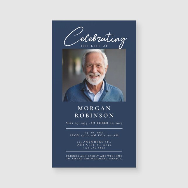 Funeral Photo Celebration of Life Memorial Gift (Front)