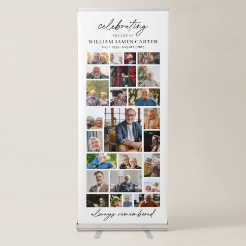 Funeral Photo Collage Template Memorial