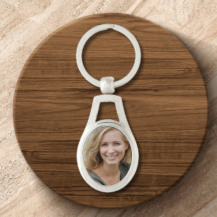 Funeral Photo Memorial Keepsake Keychain