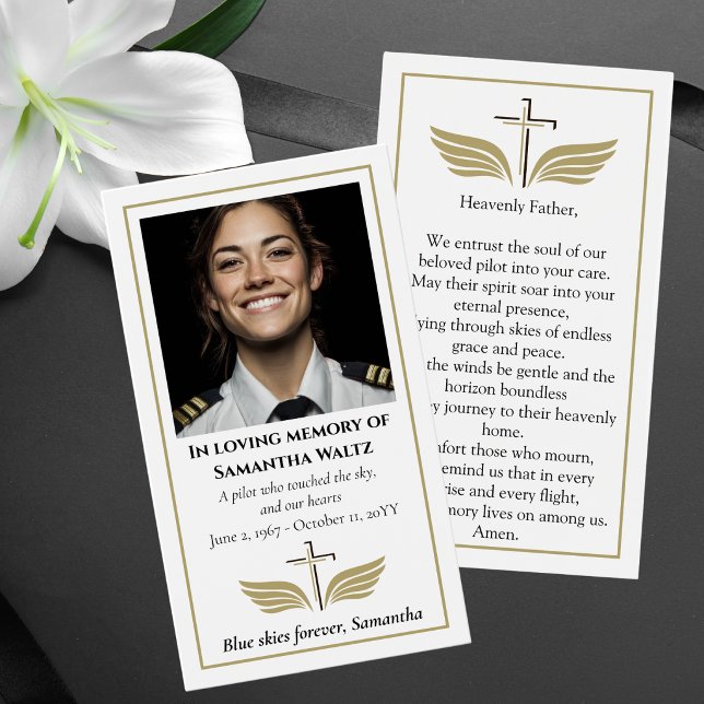 Funeral Photo Prayer for Pilot Modern Aviation (Creator Uploaded)