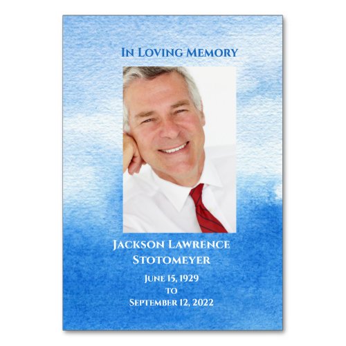  Funeral Photo Sympathy Memorial Prayer Card