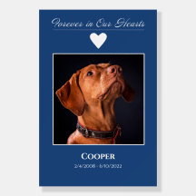 Funeral Poster - Forever In Our Hearts - Blue