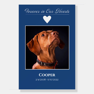 Funeral Poster - Forever In Our Hearts - Blue