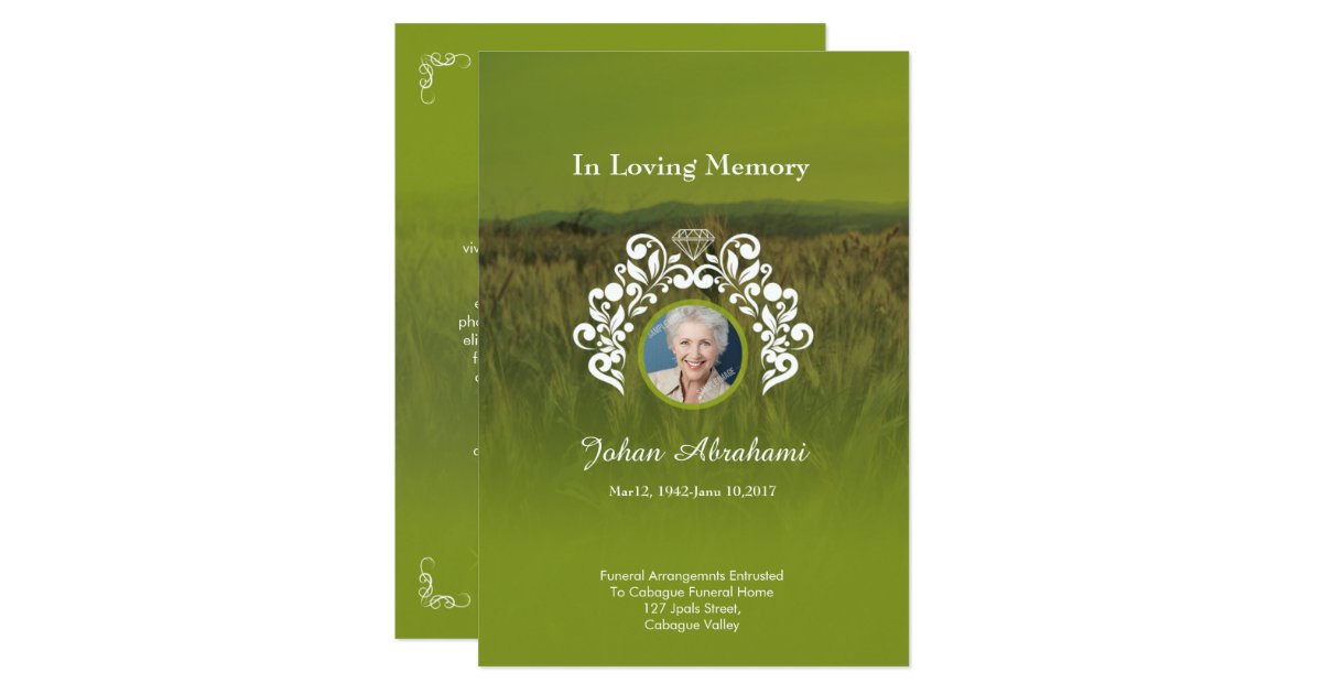 Funeral Prayer Card