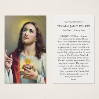 catholic funeral prayer cards
