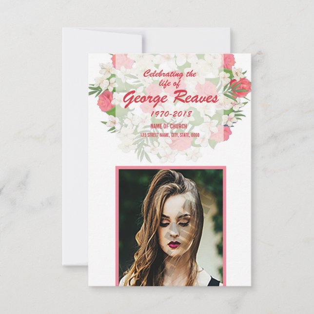 Funeral Prayer Card Template (Front)