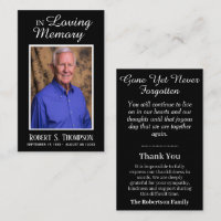 Funeral Prayer Thank You Card
