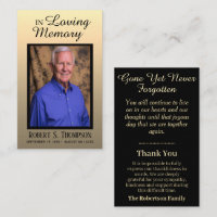 Funeral Prayer Thank You Card