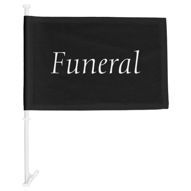 Funeral Procession Car Flag (Front)