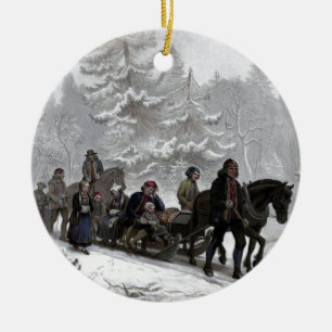 Funeral Procession Ceramic Ornament