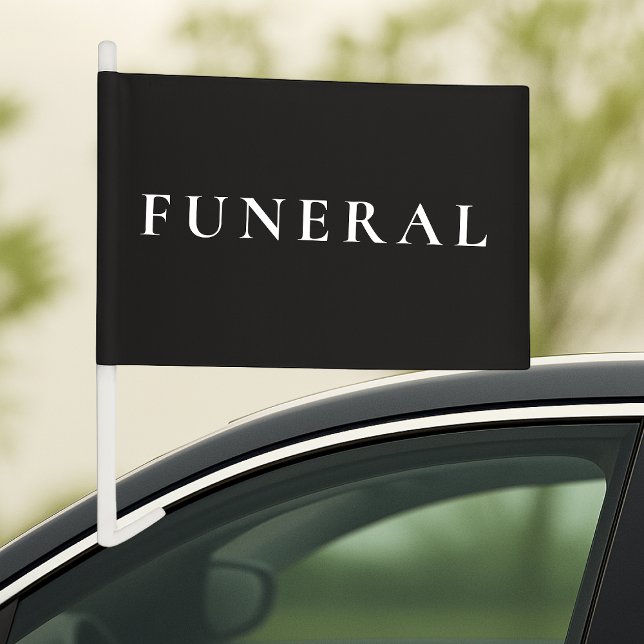 Funeral Procession Hearse Black Car Flag (Creator Uploaded)