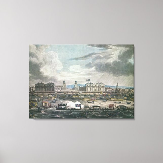 Funeral Procession of the late Canvas Print (Front)