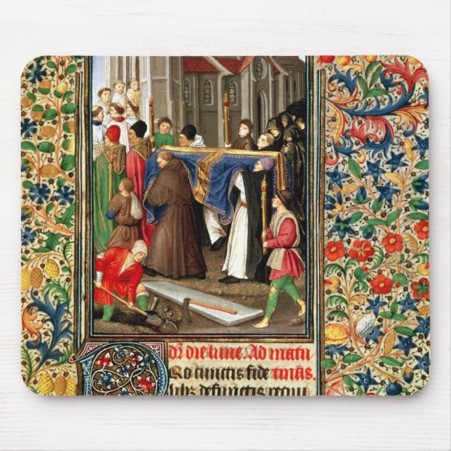 Funeral procession with grave-diggers mouse pad (Front)