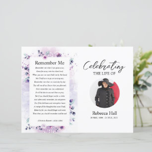 Funeral Program Brochure Template