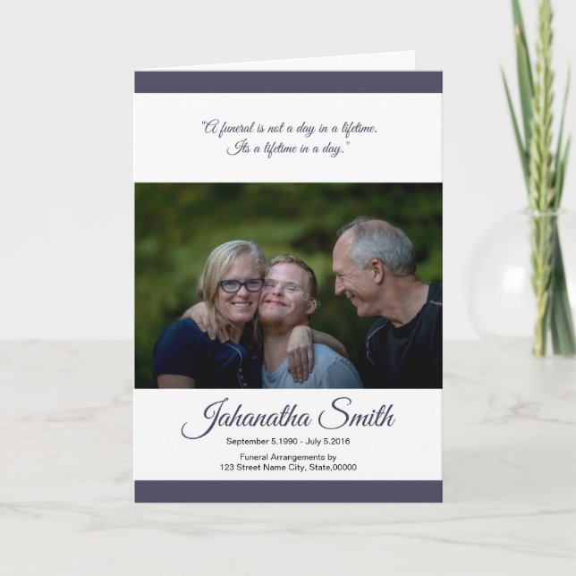 Funeral Program Brochure Template (Front)
