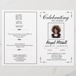Funeral Program   Celebrating The Journey   FP0001 Flyer