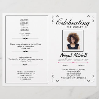Funeral Program | Celebrating The Journey | FP0001 Flyer