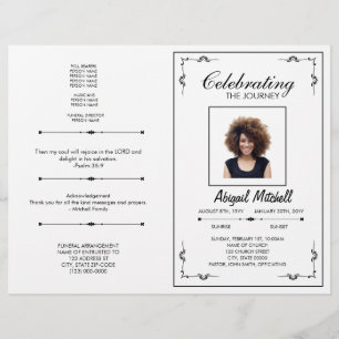 Funeral Program Celebrating The Journey FP0002 Flyer