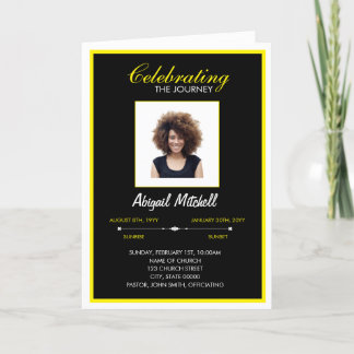 Funeral Program | Celebrating The Journey | FP0016