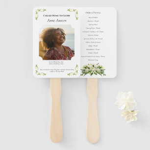 Funeral Program Fan – Memorial Keepsake