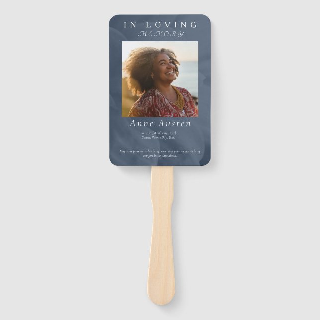 Funeral Program Fan – Memorial Keepsake (Front)
