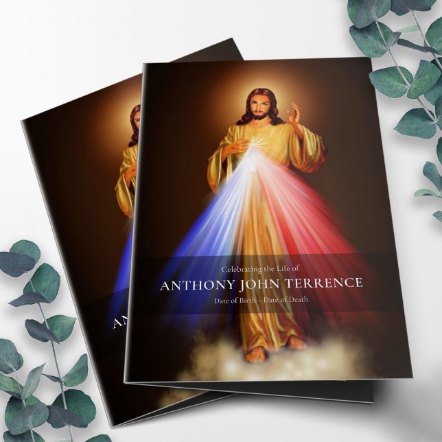 Funeral Program Funeral Order Service Divine Mercy (Funeral Program Template | Funeral Order of Services Divine Mercy)