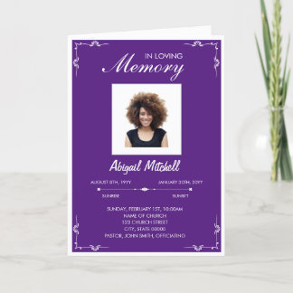 Funeral Program | In Loving Memory | FP0011