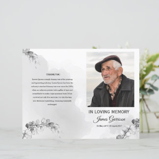 Funeral Program Template