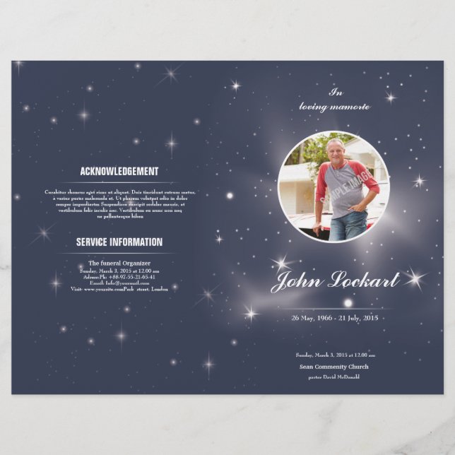 Funeral Program Template (Front)